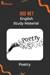 UGC NET English Study Material poetry UGC NET English Study Material poetry